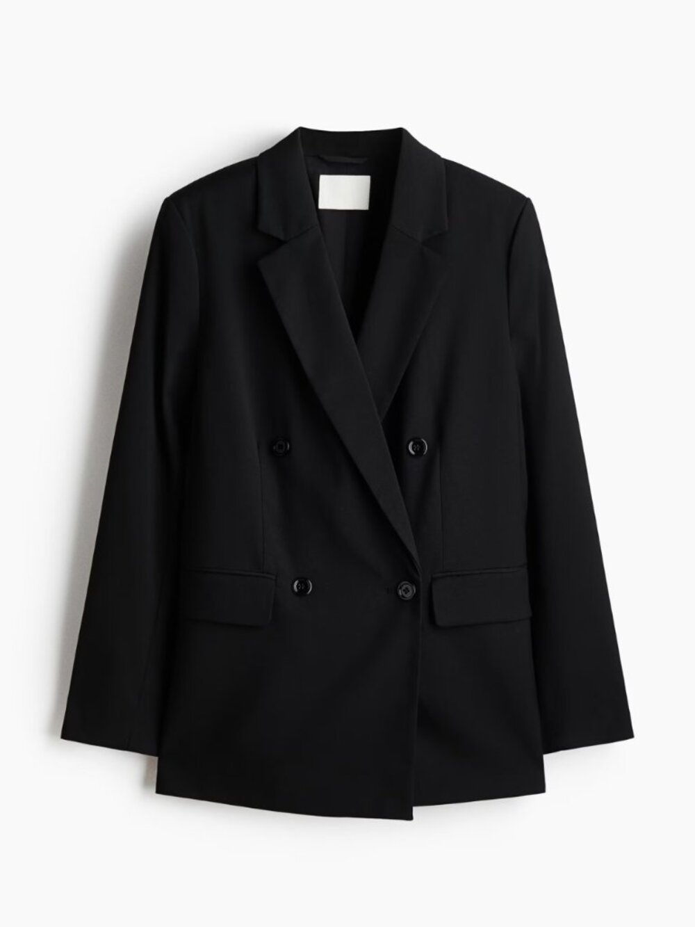 Black Double-Breasted Blazer